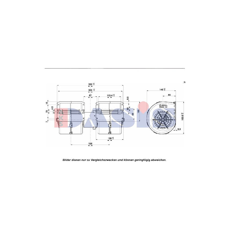 AKS Dasis 879055N Interior Blower