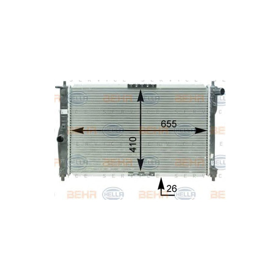 Hella 8MK 376 762-701 Engine Radiator