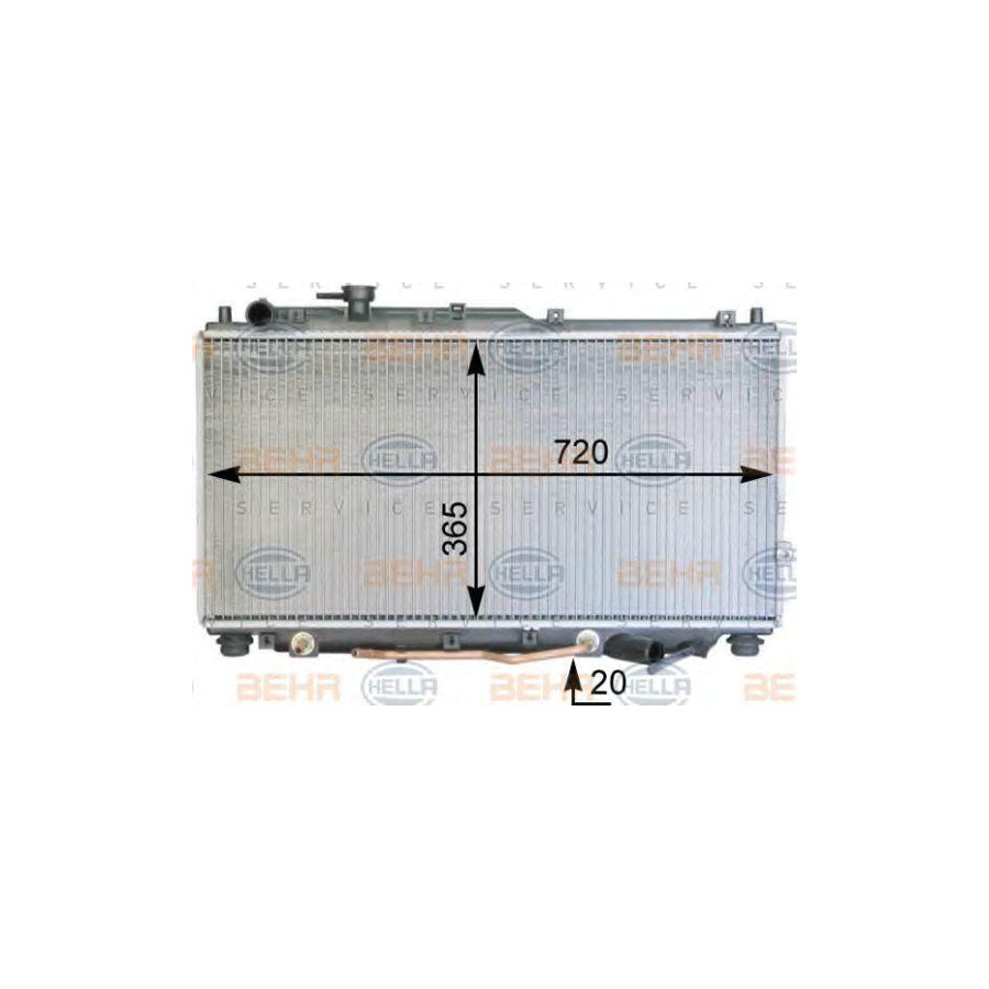 Hella 8MK 376 763-411 Engine Radiator