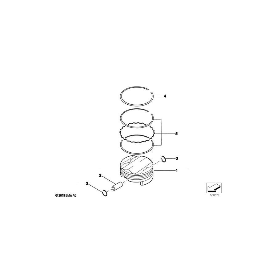 Genuine BMW 11251417089 Oil Ring 86,5mm H=2,8 (Inc. E36 320i) | ML Performance UK Car Parts