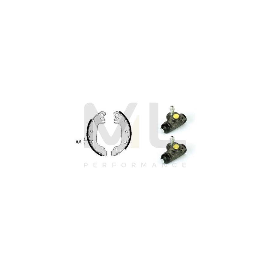 BREMBO STANDARD KIT H 24 004 Brake Shoe Set for FORD FIESTA Ø: 178mm | ML Performance Car Parts