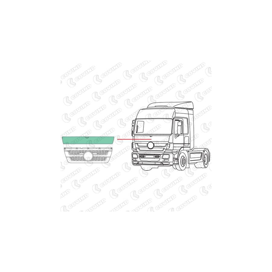 Covind 945/140 Cover, Radiator Grille