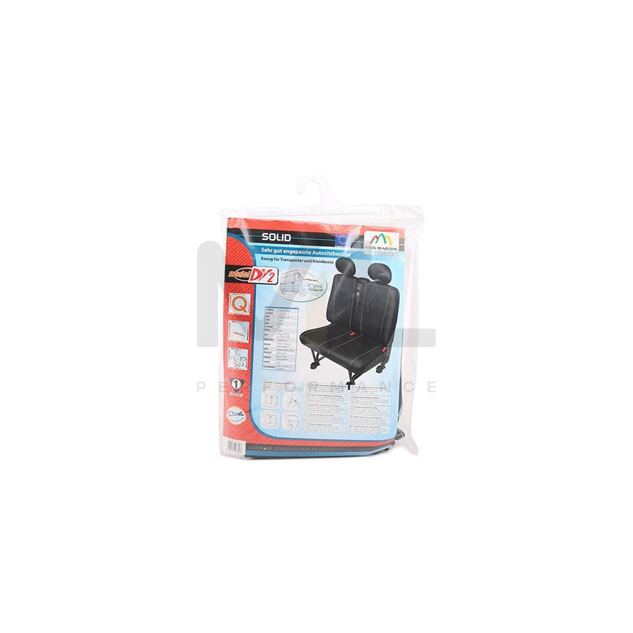 KEGEL 5-9303-216-4010 Car seat cover Black, Polyester, Front