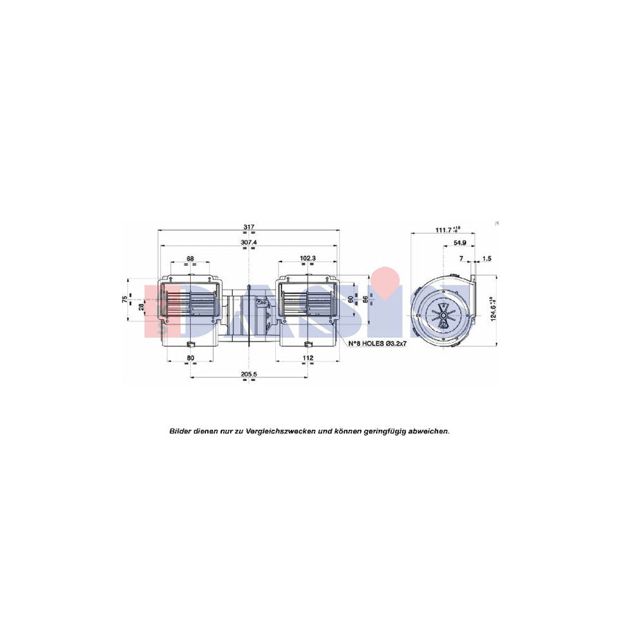 AKS Dasis 879058N Interior Blower