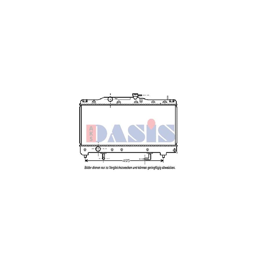 AKS Dasis 210680N Engine Radiator for Toyota Carina