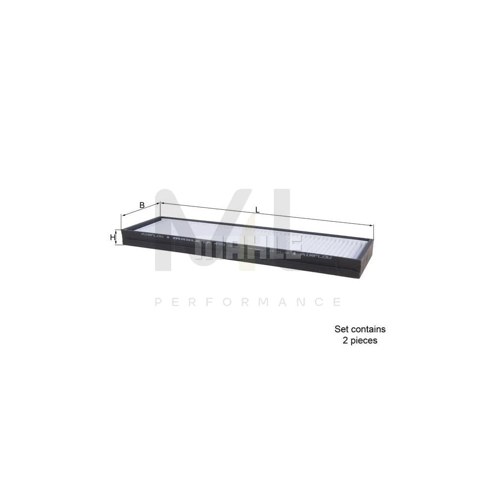 MAHLE ORIGINAL LA 495/S Pollen filter Particulate Filter | ML Performance Car Parts