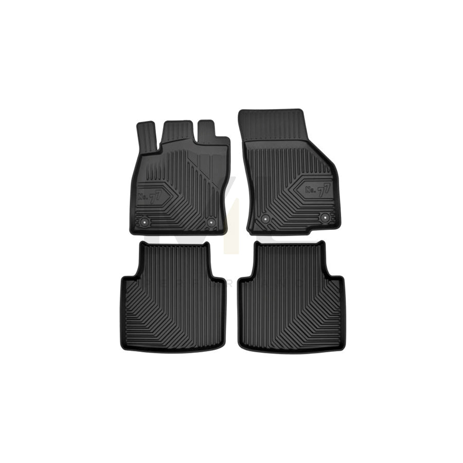 FROGUM Tailored 77407572 Floor mat set for VW Arteon (3H7) Elastomer, Front and Rear, Quantity: 4, Black, (LHD)