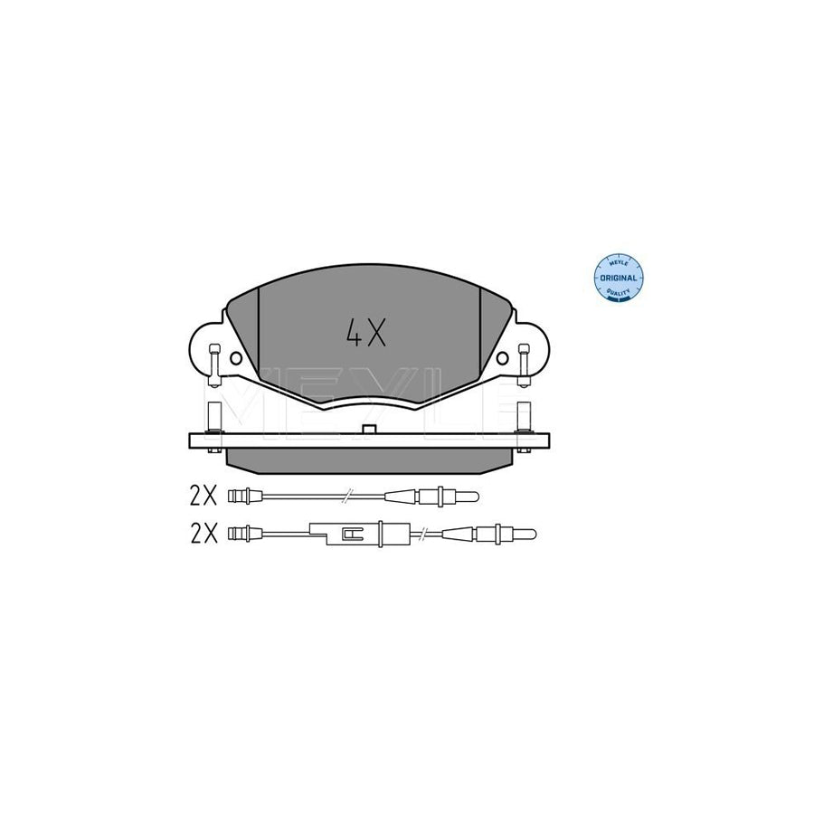 Meyle 025 232 7318 Brake Pad Set For Citroën C5