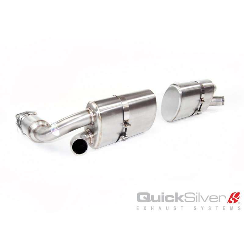 QuickSilver PS069S Porsche 911 Turbo (996) Sport Exhaust with Race-Cats | ML Performance US Car Parts