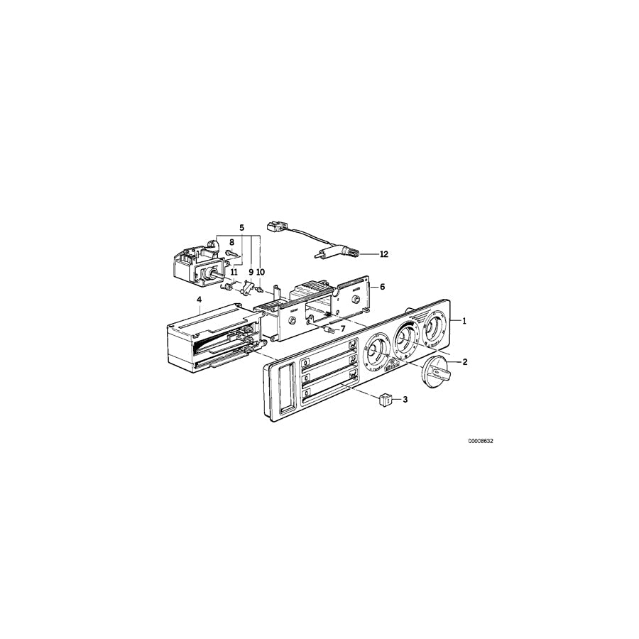 Genuine BMW 64111384295 E34 Heater Control (Inc. 525tds, 525i & 518g) | ML Performance US Car Parts