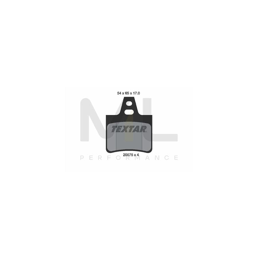 TEXTAR 2057511 Brake pad set not prepared for wear indicator | ML Performance Car Parts