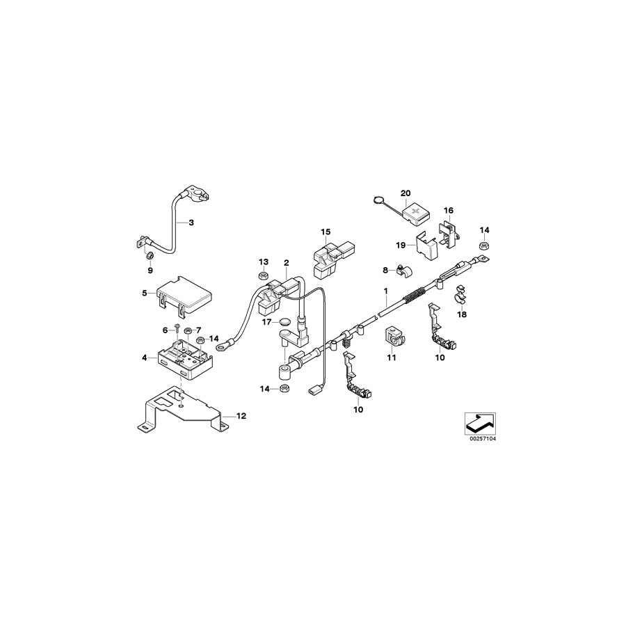 Genuine BMW 61147836847 E85 E86 Holder, Base B+ (Inc.  & Z4 M3.2) | ML Performance US Car Parts