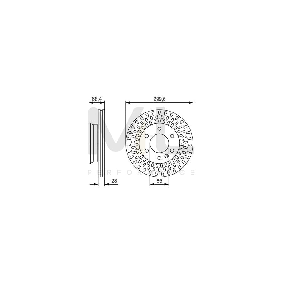 BOSCH 0 986 479 R78 Brake Disc Vented, Oiled | ML Performance Car Parts