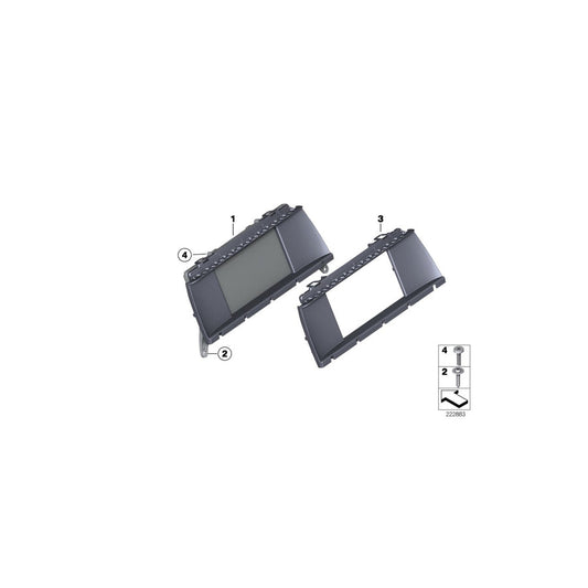 Genuine BMW 65509219568 F25 F26 Trim Cover For Cid 8,8" (Inc. X4 35dX, X4 20iX & X3 28iX) | ML Performance US Car Parts