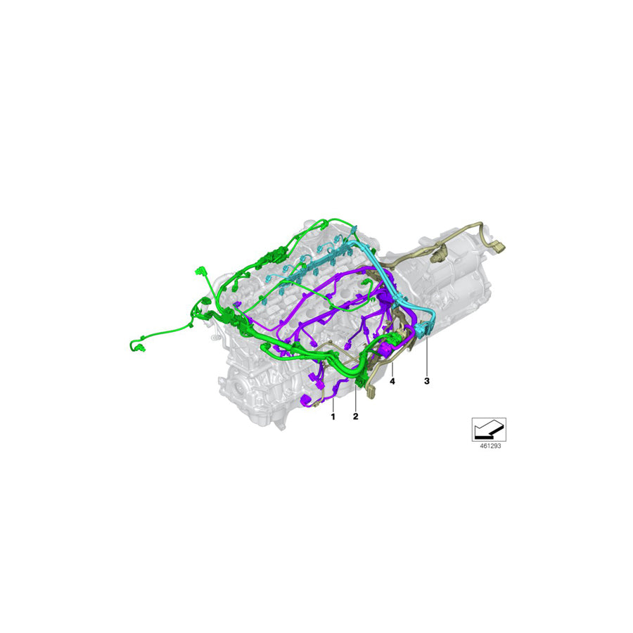 Genuine BMW 12519452228 G21 Wiring Harness, Eng. Sensoric Module 1 AWD (Inc. M340iX) | ML Performance US Car Parts
