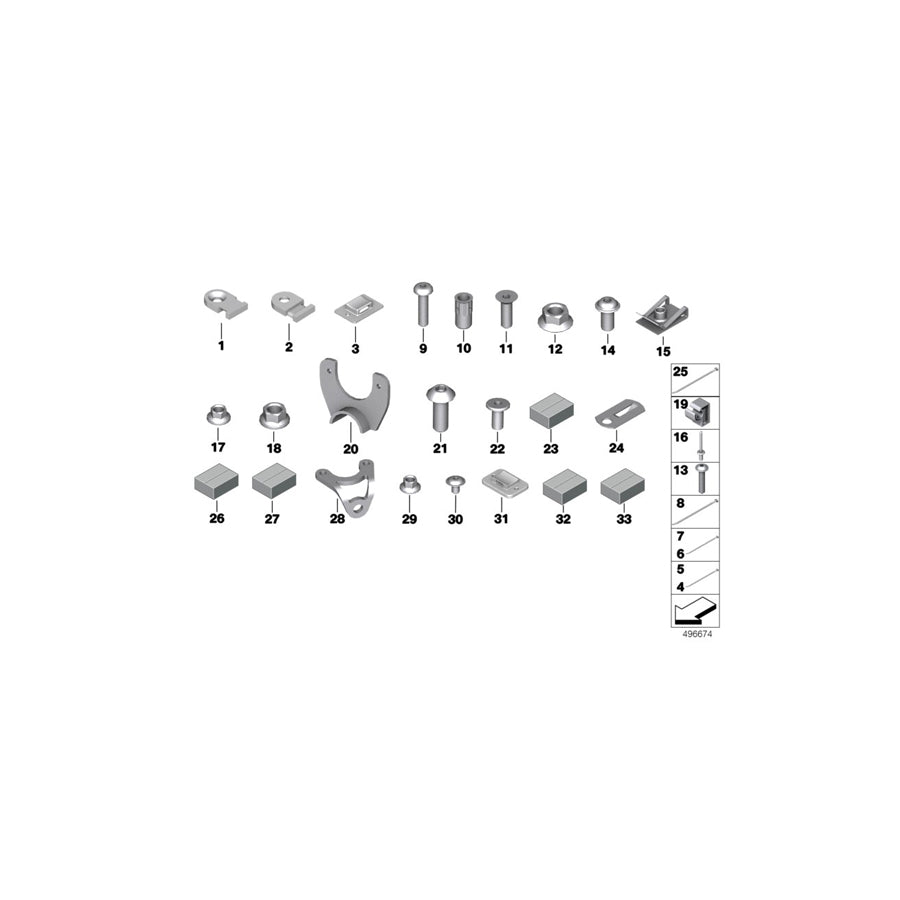 Genuine BMW 61118424873 Diagnosis Plug Bracket 90° (Inc. M6 GT3) | ML Performance US Car Parts