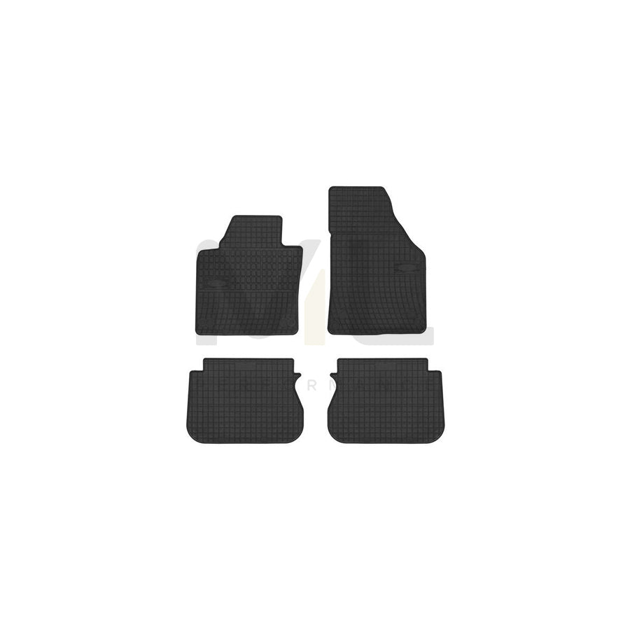 FROGUM Tailored 0391 Floor mat set for VW CADDY Elastomer, Front and Rear, Quantity: 4, Black, (LHD)