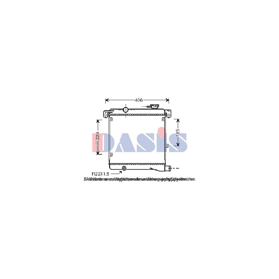 AKS Dasis 030020N Engine Radiator for Autobianchi A 112 Hatchback