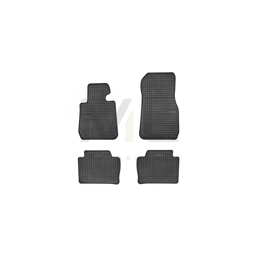 FROGUM Tailored 0670 Floor mat set Elastomer, Front and Rear, Quantity: 4, Black, (LHD)