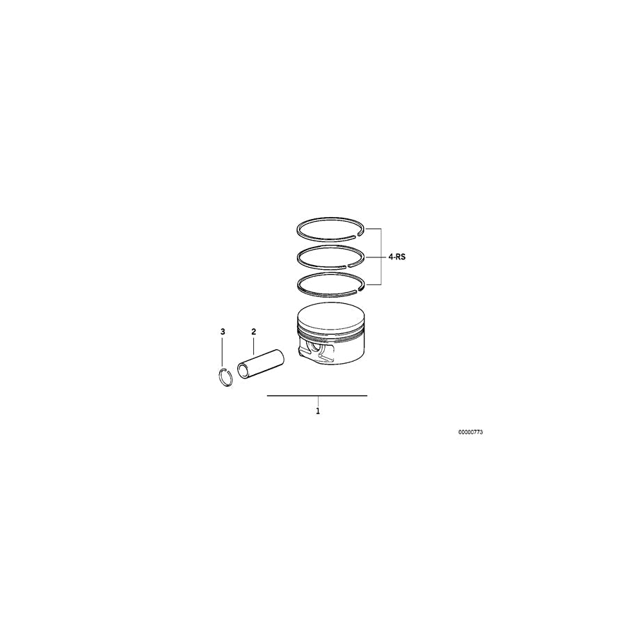 Genuine BMW 11251437148 E46 E36 Borgo Piston (+0.25) (Inc. 520i, 320i & Z3) | ML Performance UK Car Parts