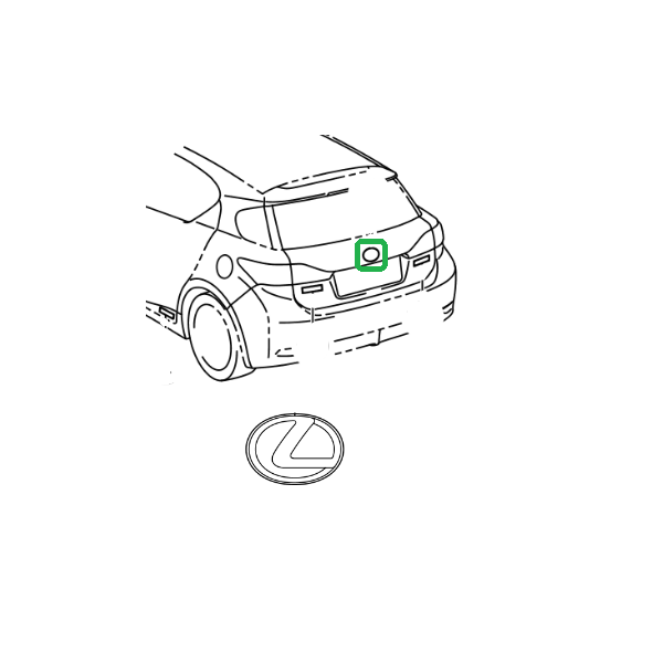Genuine Lexus 90975-02228 Boot Emblem Badge (Inc. UX, CT & RX)