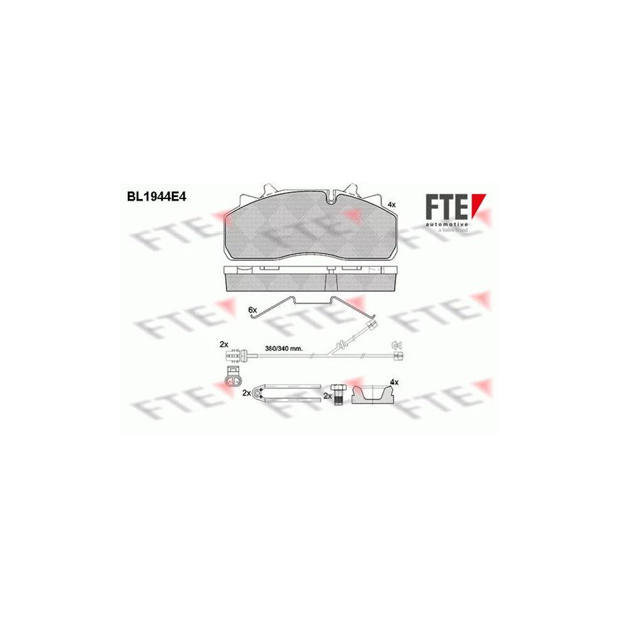 FTE 9500061 Brake Pad Set