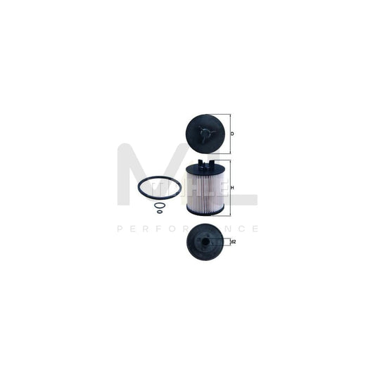 MAHLE ORIGINAL KX 86/1D Fuel filter for AUDI A2 (8Z0) Filter Insert | ML Performance Car Parts
