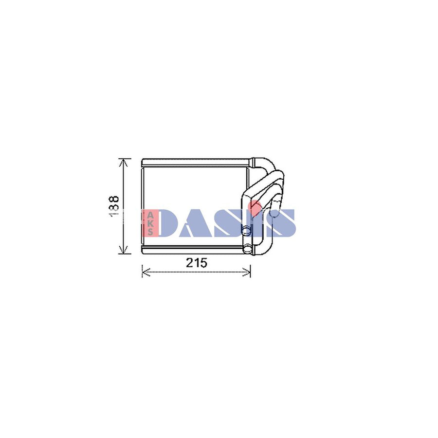 AKS Dasis 519038N Heater Matrix for KIA Rio