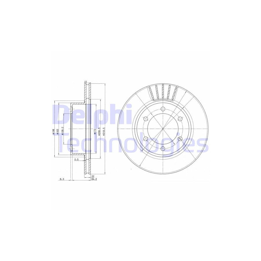 Delphi Bg3535 Brake Disc