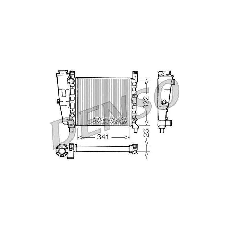 DENSO DRM09141 Engine Radiator for Fiat Uno Hatchback (146)