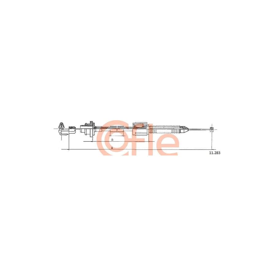 COFLE 11.0283 Throttle Cable for RENAULT Clio I Hatchback