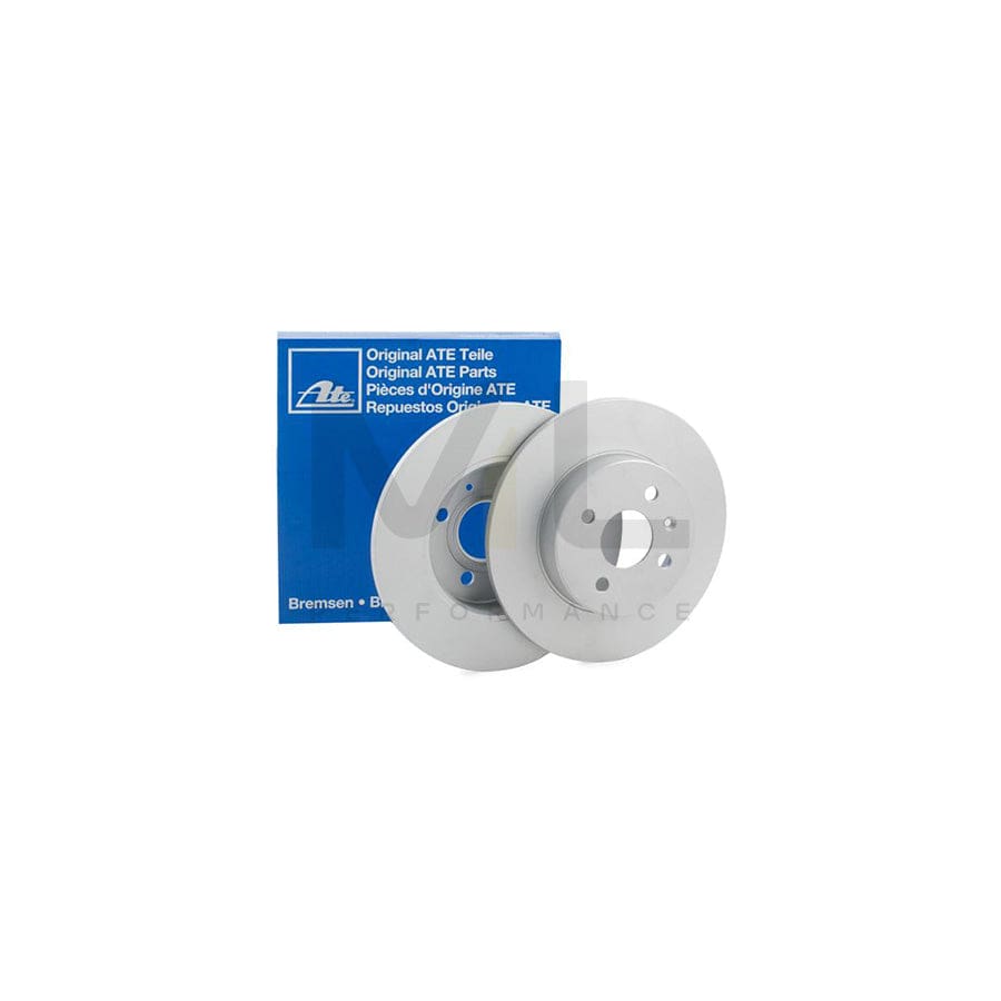 ATE 24.0110-0291.1 Brake Disc Solid, Coated, with bolts/screws  - 1 piece