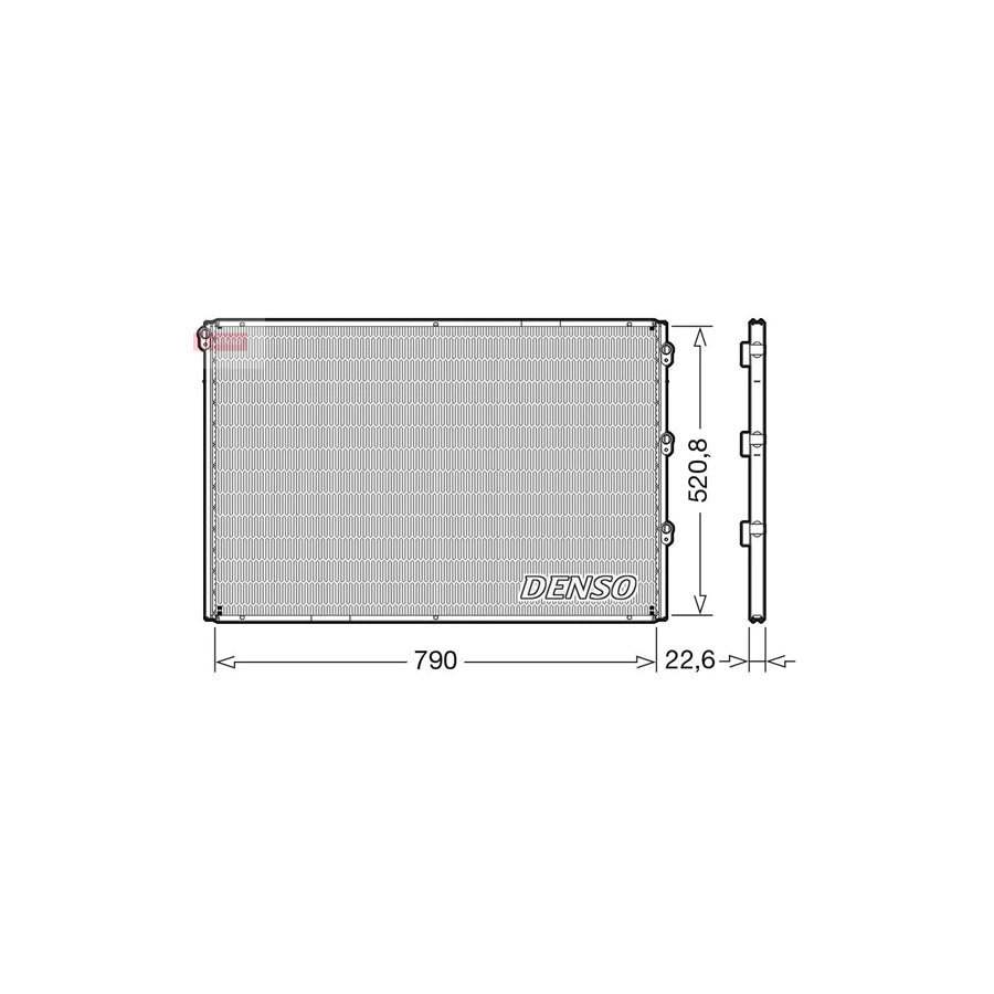 DENSO DCN99079 Air Conditioning Condenser