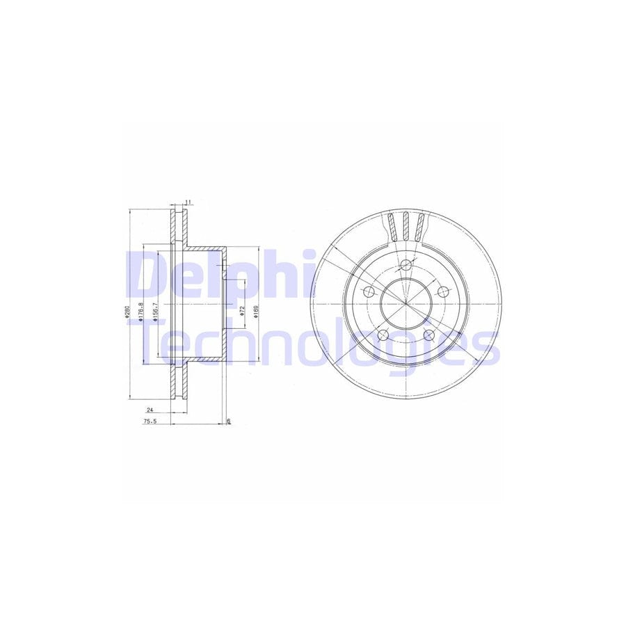 Delphi Bg3533 Brake Disc