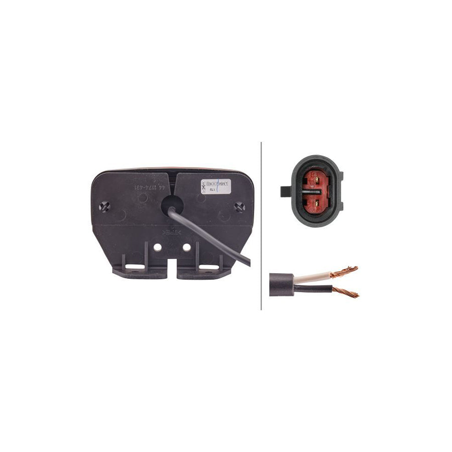 Hella 2PS 345 600-111 Side Marker Light