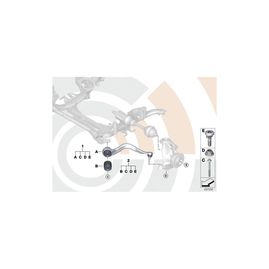 Genuine BMW 31102467057 F31 F30 F21 Repair Kit Hydro Mount VALUE LINE (Inc. 328dX, 318dX & 330dX) | ML Performance US Car Parts