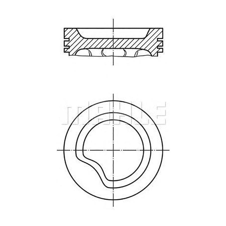 MAHLE ORIGINAL 607 33 00 Piston 91 mm, with piston rings | ML Performance Car Parts