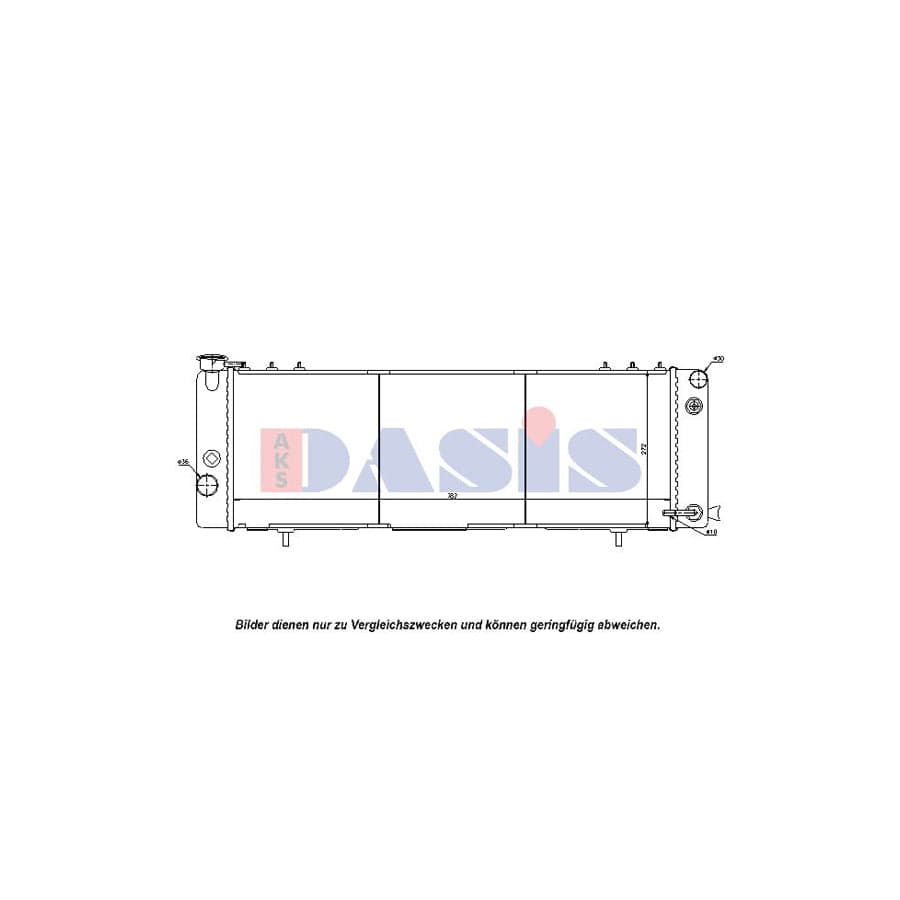 AKS Dasis 520004N Engine Radiator for Jeep Cherokee II (Xj)