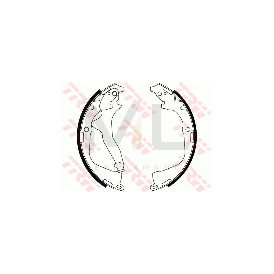 TRW GS8800 Brake Shoe Set for VW AMAROK with lever | ML Performance Car Parts