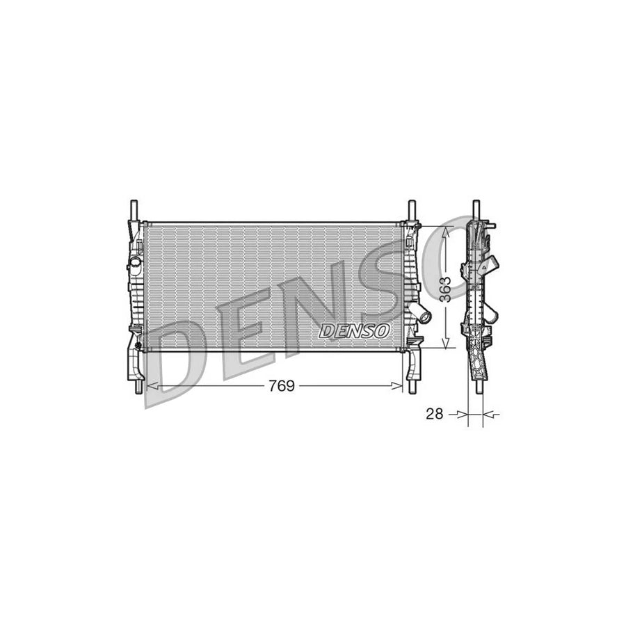DENSO DRM10106 Engine Radiator for Ford Transit