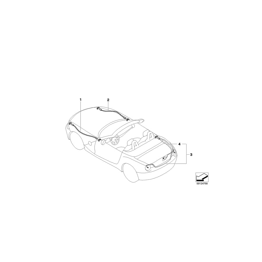 Genuine BMW 61116961290 E85 Front Left Repair Wiring Set (Inc. Z4) | ML Performance US Car Parts