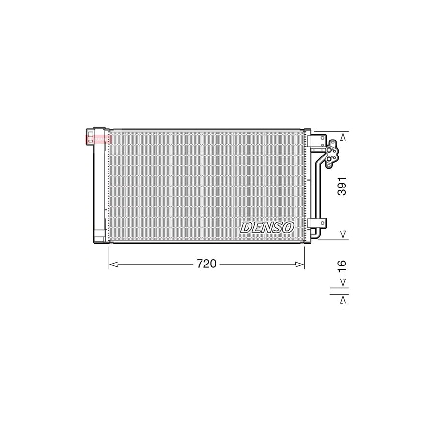 DENSO DCN32020 Air Conditioning Condenser