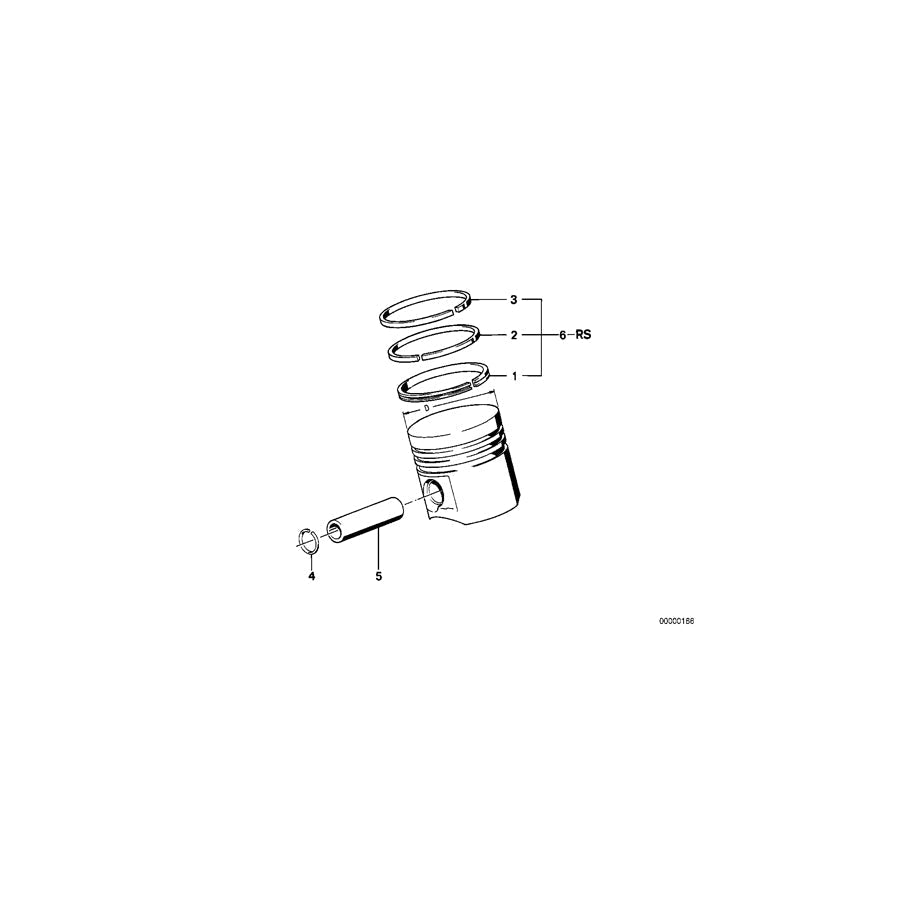Genuine BMW 11251713179 E30 E28 Repair Kit Piston Rings 84,060mm(+0,08) (Inc. 325e & 525e) | ML Performance UK Car Parts