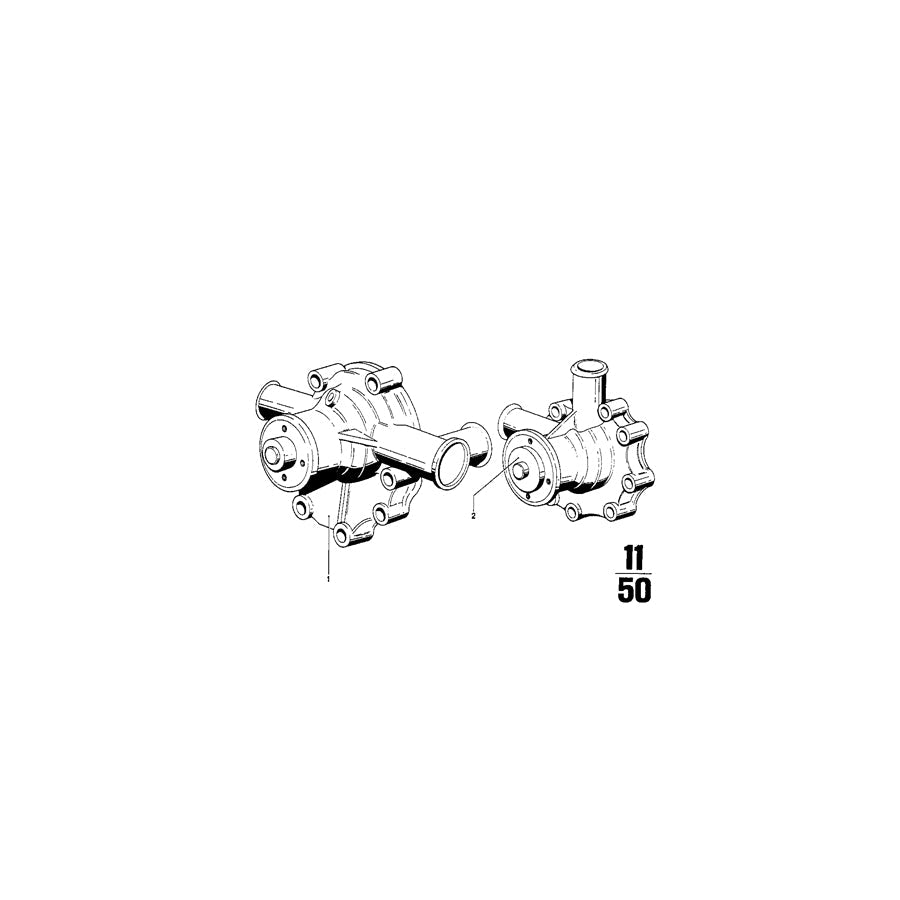 Genuine BMW 11519056401 Exch. Water Pump (Inc. 2000ti, 1800 & 1602) | ML Performance US Car Parts