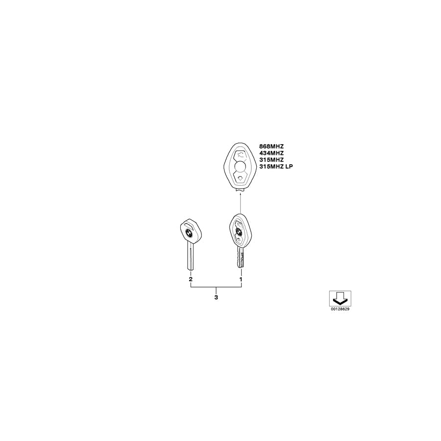 Genuine BMW 61116942590 E64 E61 Repair Cable Cas (Inc. 540i, 525xi & 535xi) | ML Performance US Car Parts