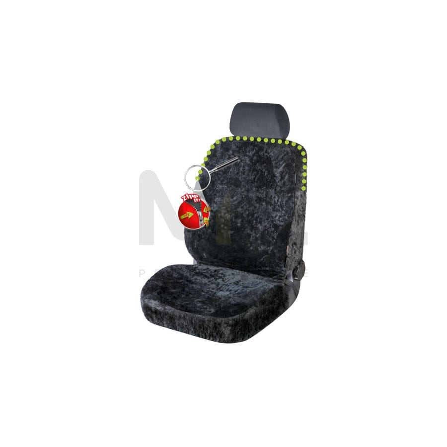 WALSER 20033 Car seat cover Black, Sheepskin