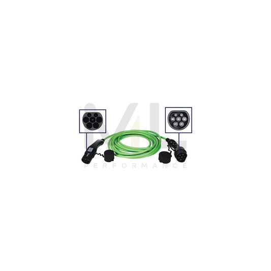 BLAUPUNKT 0270006 Charging cable Charging coupler type 2, Charging plug type 2, 32A, 22kW, 8m, Phases 3, 450V, IP54