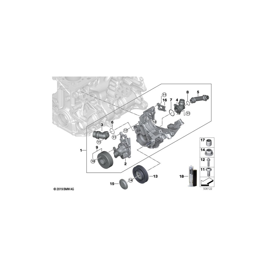 Genuine BMW 11518742631 G20 G01 Connector NW16 (Inc. 330e & X3 30eX) | ML Performance US Car Parts