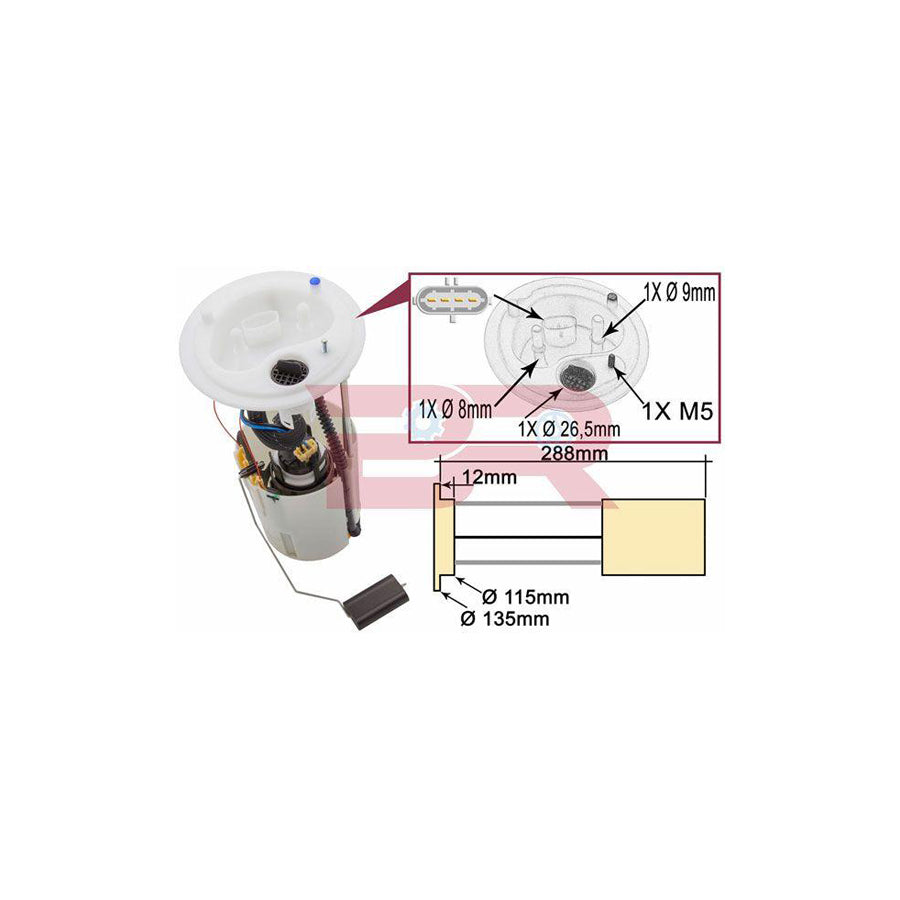 Botto Ricambi Brm3526 Fuel Feed Unit for Iveco Daily