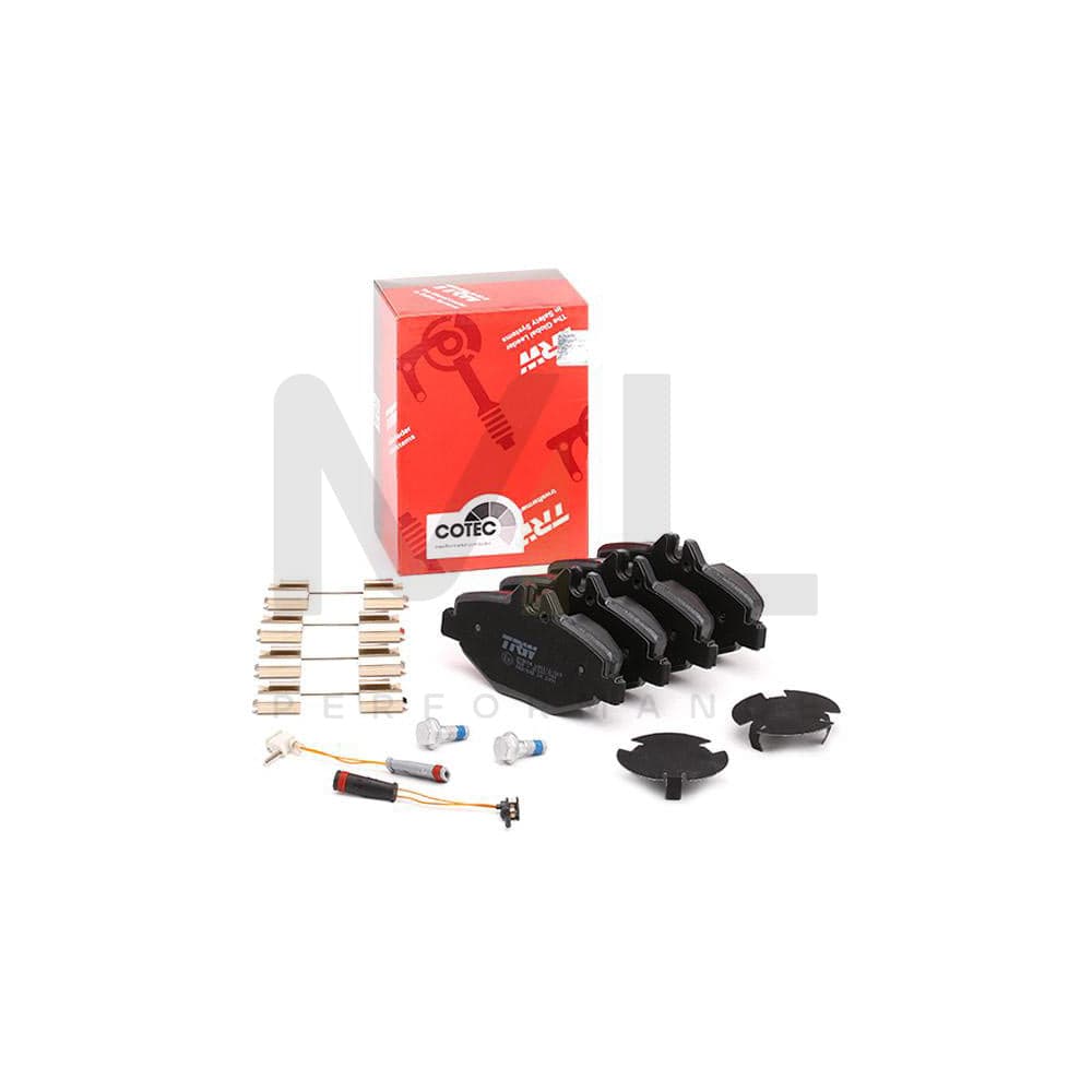 TRW Cotec Gdb1542 Brake Pad Set Suitable For Mercedes-Benz E-Class Incl. Wear Warning Contact, With Brake Caliper Screws, With Accessories | ML Performance Car Parts
